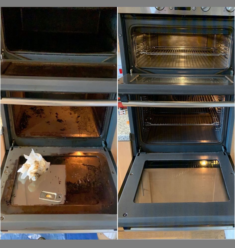 Deep oven cleaning service – removing stubborn grease